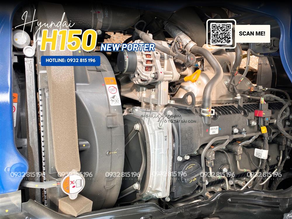 Động cơ xe tải Hyundai H150 D4CB mạnh mẽ vượt trội, tiết kiệm nhiên liệu